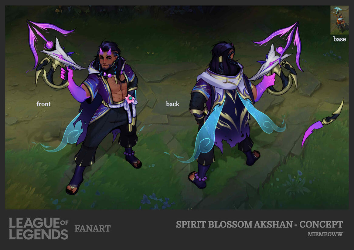 Spirit Blossom Akshan by miemeoww