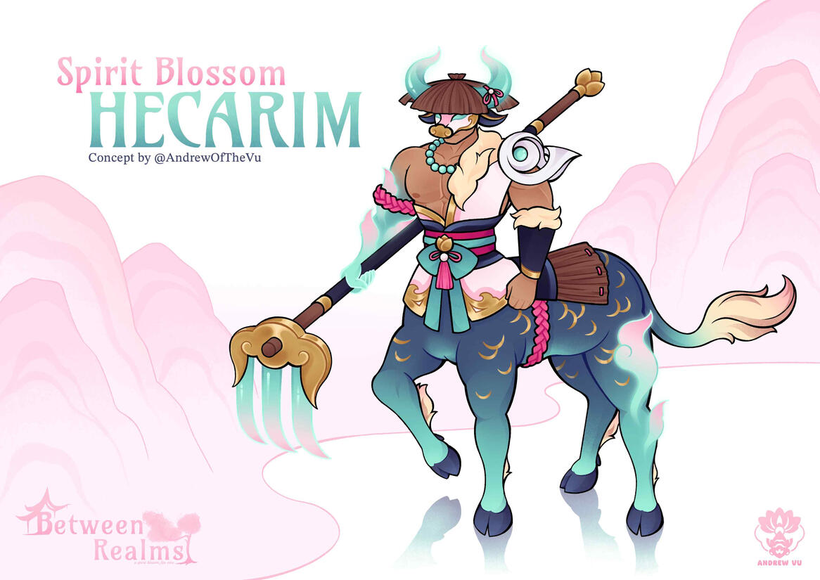 Spirit Blossom Hecarim by AndrewOfTheVu