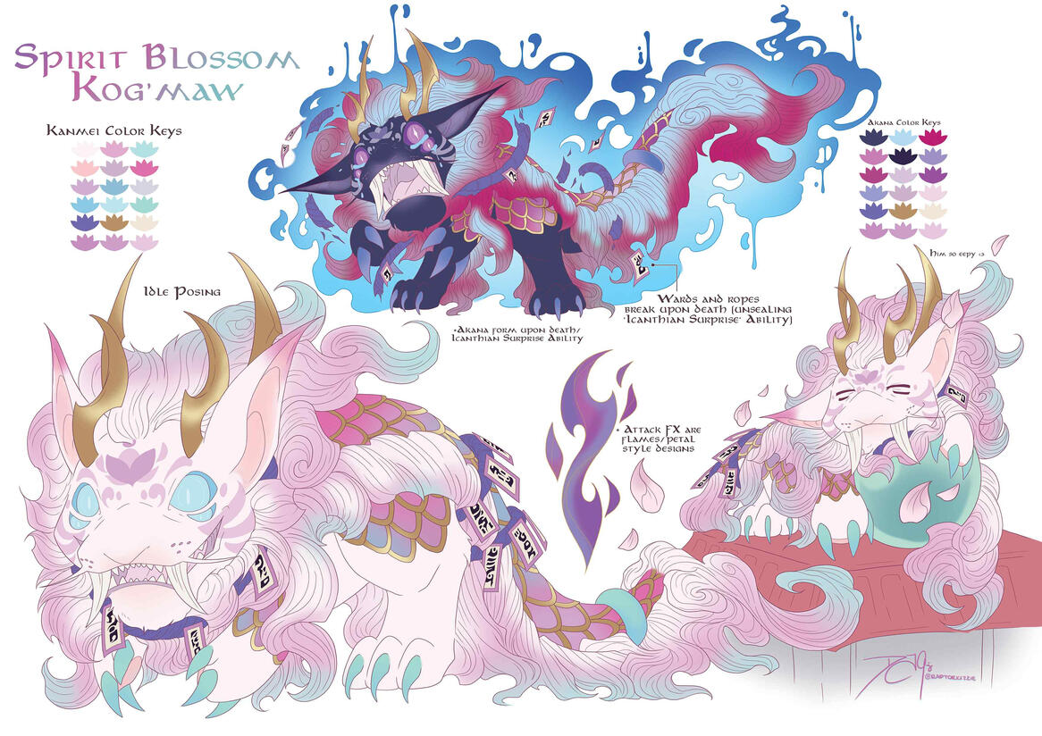 Spirit Blossom Kog'Maw by RaptorKizzie